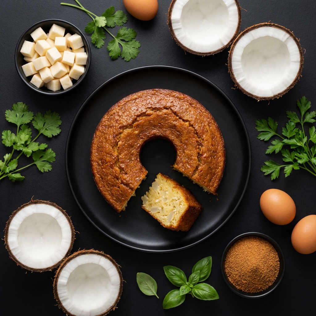 Bolo de Macaxeira com Coco