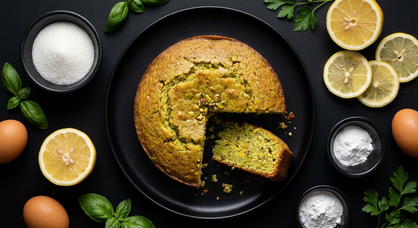 Bolo de Pistache com Limao Siciliano