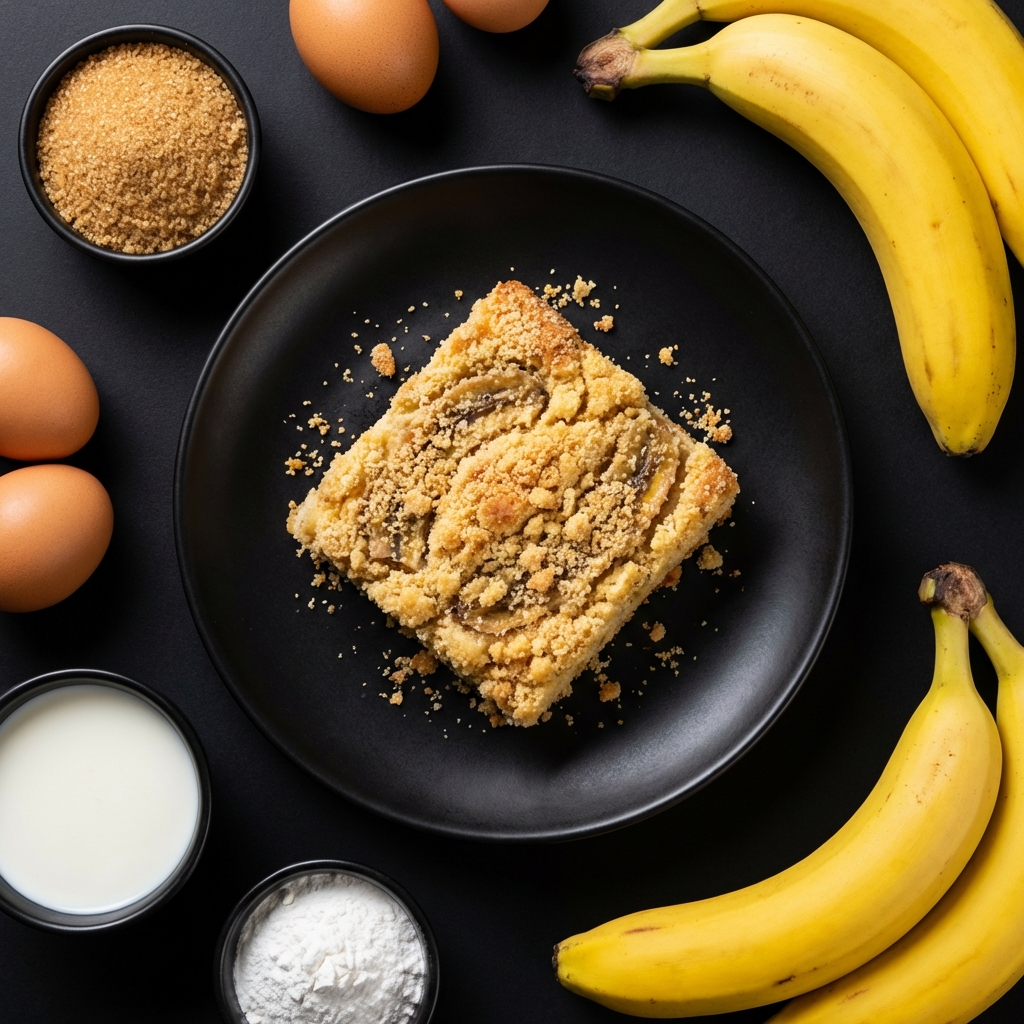 Cuca de Banana com Farofa