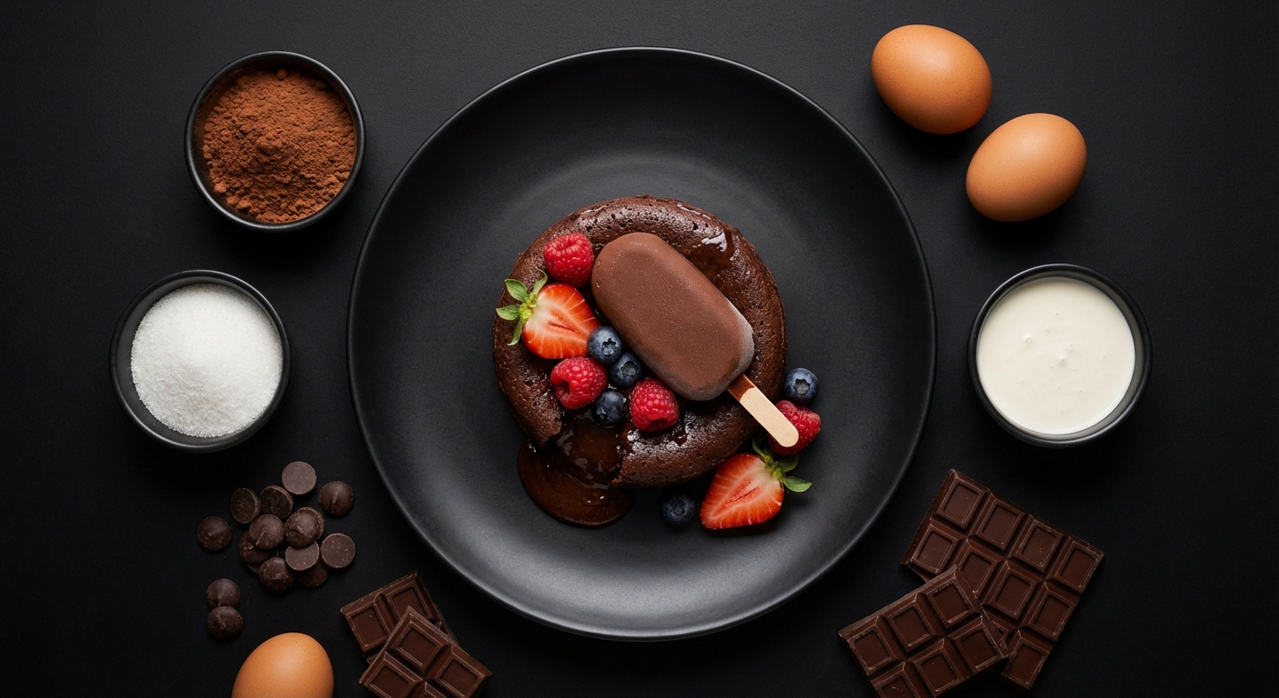 Grand Gateau de Chocolate com Frutas