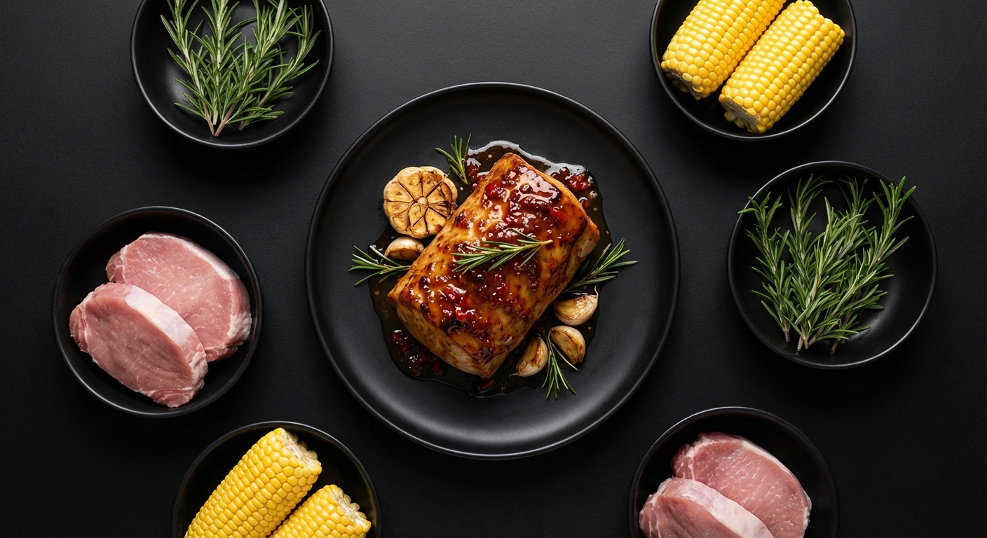 Lombo Suino com Geleia de Pimenta