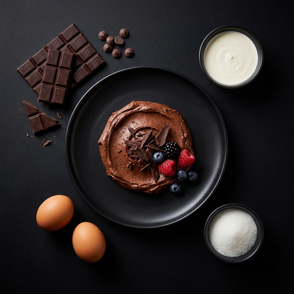 Mousse de Chocolate Amargo