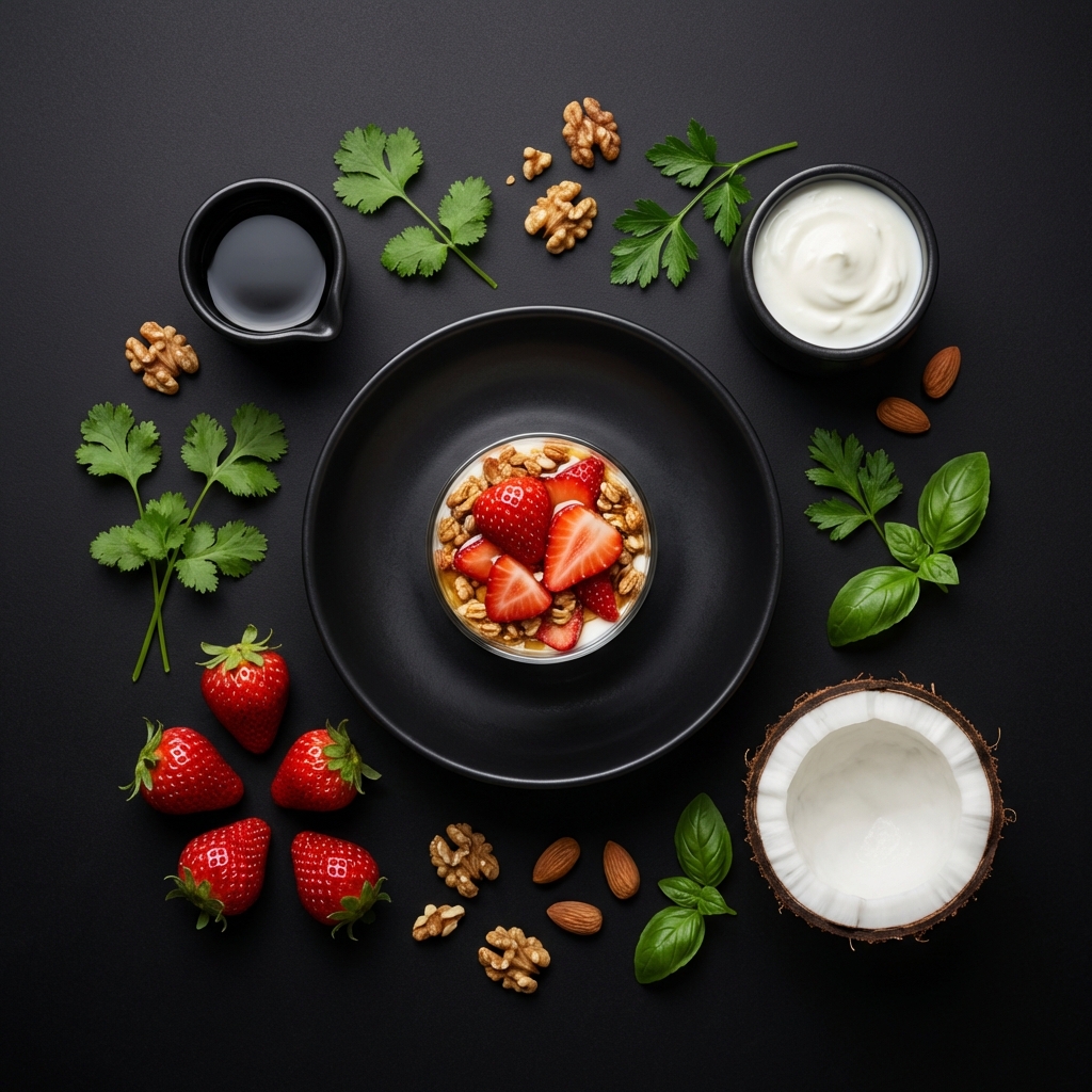 Verrine de Iogurte e Granola Artesanal