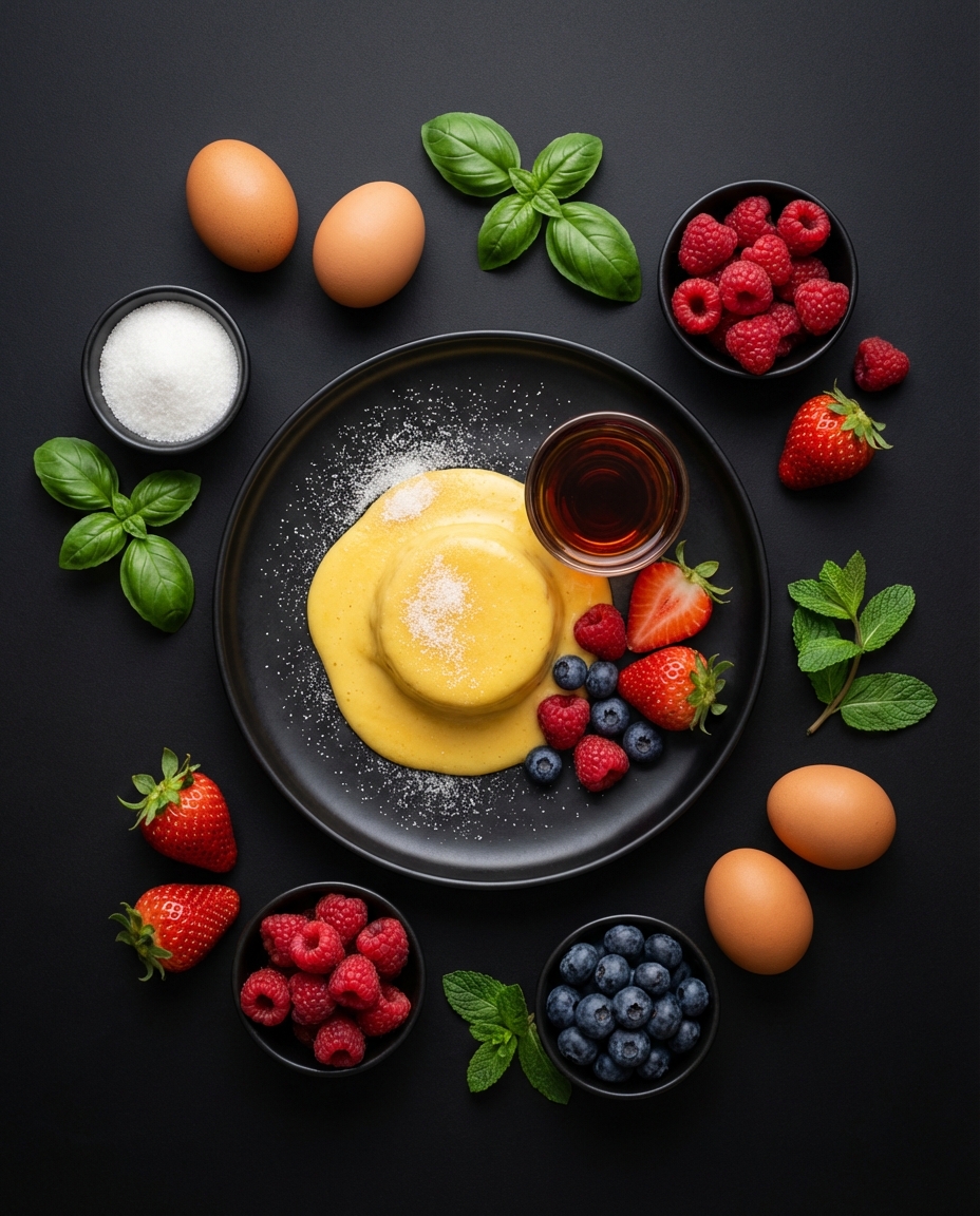 Zabaione com Frutas Vermelhas